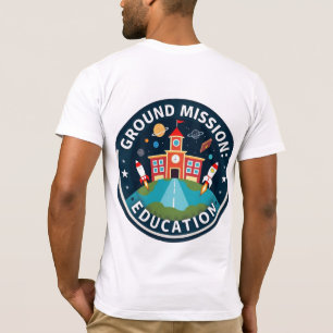 Camiseta de Ensino de Espaço de Aprendizagem de Mi