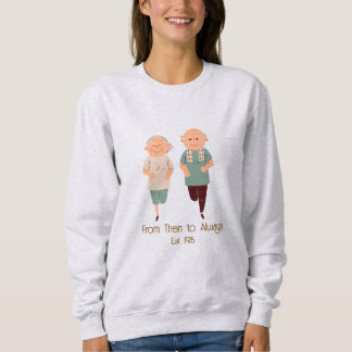 Camiseta ''De Então para Sempre'' Ano Personalizado Românti