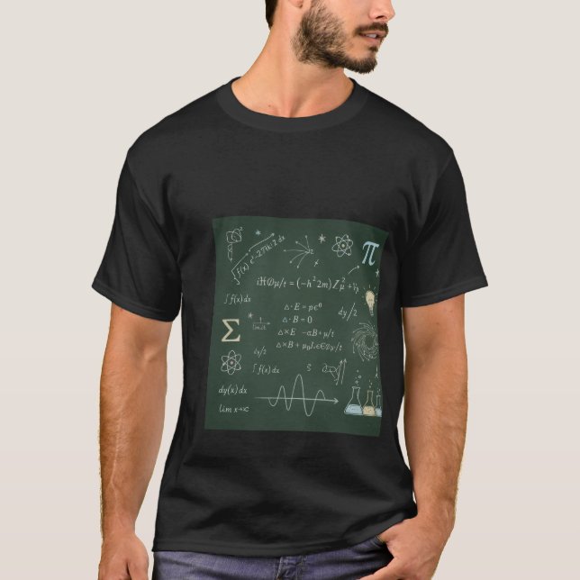 Camiseta de Equações de Física e Matemática no Qua (Frente)