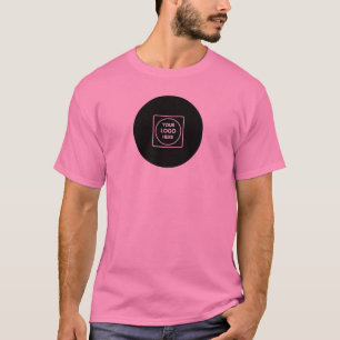 Camiseta de equipe de branding com logotipo da emp