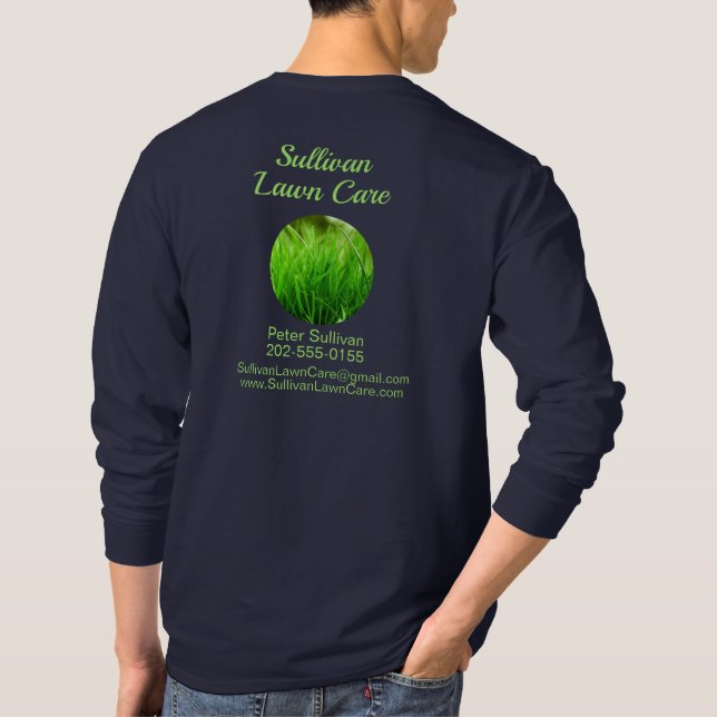 Camiseta de erva de jardim, camiseta comercial (Verso)