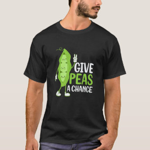 Camiseta Dê Ervilhas Uma Chance Veggie Veganismo