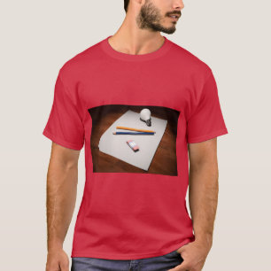 Camiseta de Esboço de Caneta de Ideia no Papel