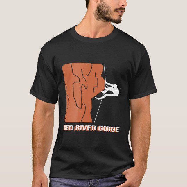 Camiseta de Escala de Rochas Red River Gorge (Frente)