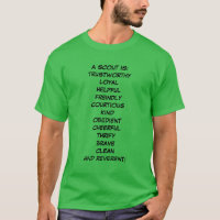 Camiseta de escoteiro "Lei de escoteiro"