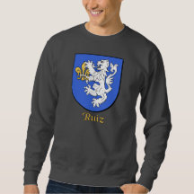 Camiseta de escudo da família Ruiz ou camiseta-T