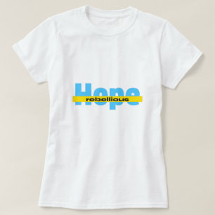 camiseta de esperança rebelde