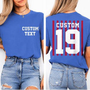 Camiseta de Esporte Personalizada Frente e Verso