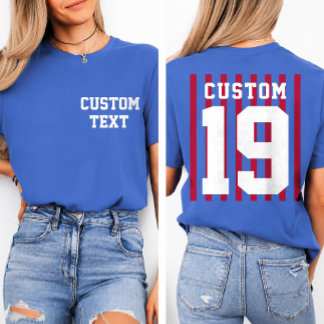 Camiseta de Esporte Personalizada Frente e Verso