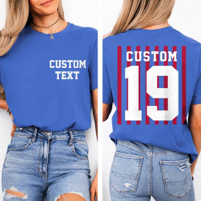 Camiseta de Esporte Personalizada Frente e Verso  (Criador carregado)