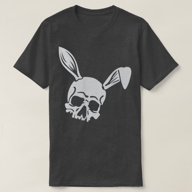 Camiseta de esqueleto de nirvana bunny T-Shirt (Frente do Design)