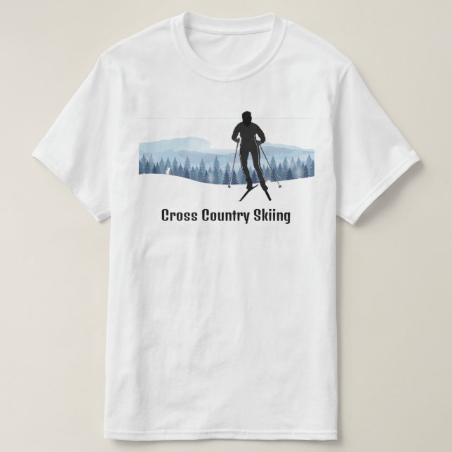 Camiseta de Esqui Cruzado T (Frente do Design)