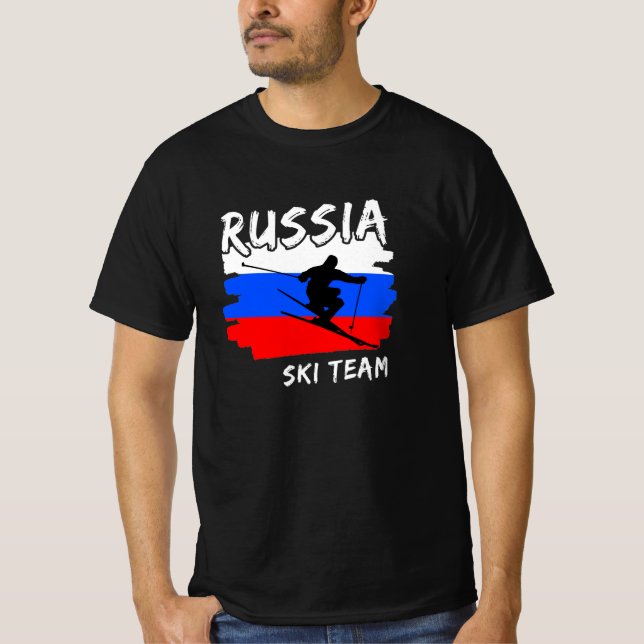 Camiseta de Esqui da Rússia (Frente)