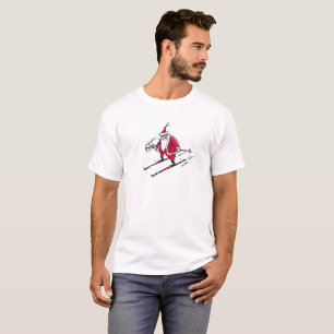 Camiseta de esqui de papais noeis