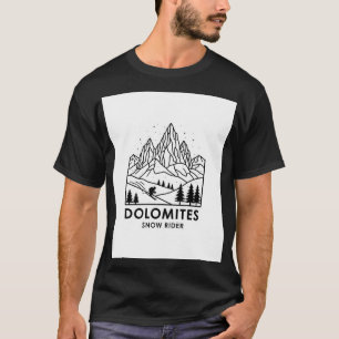 Camiseta de Esqui Dolomites Snow Rider Retro A i