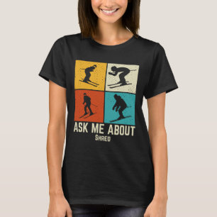 Camiseta de Esqui na Montanha para Homens e Mulher