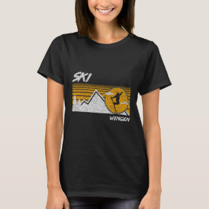 Camiseta de Esqui Retro Wengen Suíça