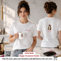 Camiseta de Estilista de Cabelo Minimalista Elegan