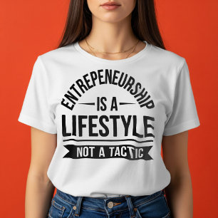 Camiseta de Estilo de Vida de Empreendedor Motivac