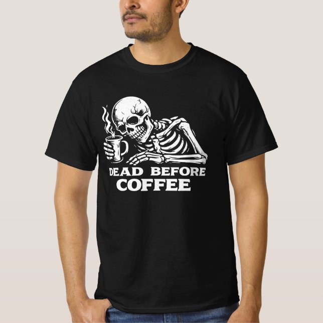 Camiseta de Estilo Vintage para Amantes de Café -  (Frente)