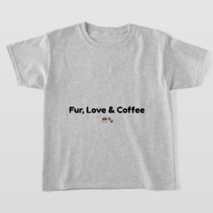 Camiseta de estimação fofa para crianças Fur Love