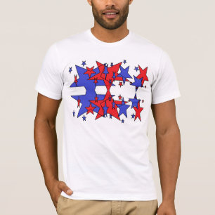 camiseta de estrela patriótica