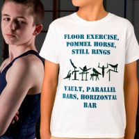 Camiseta de Eventos de Ginástica Masculina c/ Nome