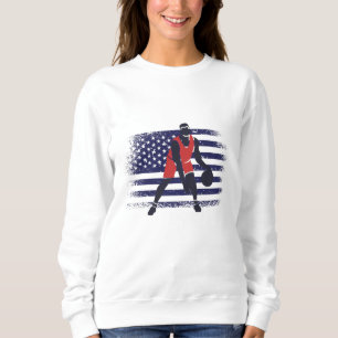 Camiseta de Fã de Basquete Bandeira EUA