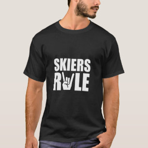 Camiseta de Fã de Esqui na Água na Neve