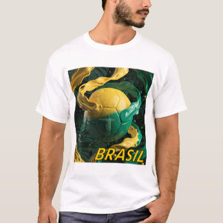 Camiseta de Fã de Futebol Brasil | Orgulho do Fute