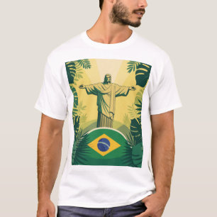 Camiseta de Fã de Futebol Brasil Orgulho do Fute