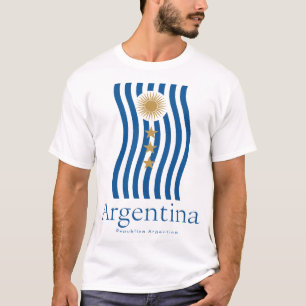 Camiseta de Fã de Futebol da Argentina Orgulho d