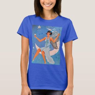 Camiseta de fada de café da década de 1920