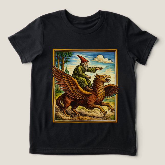 Camiseta de Fantasia Retro Medieval Cavaleiro de C (Design frontal)