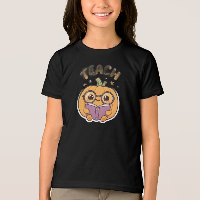 Camiseta de Fantasma Fofo para Crianças - Camisa D (Frente)