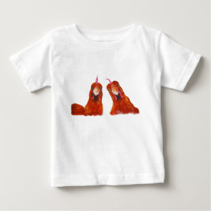 Camiseta De FARSA da galinha das galinhas de "bebê HARRIET