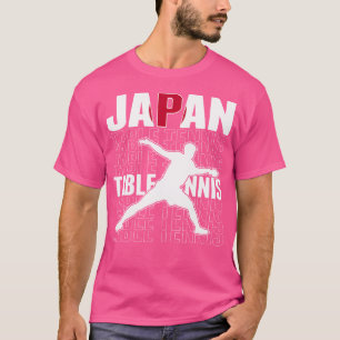 Camiseta de Fãs de Tênis de Mesa do Japão Orgulhos