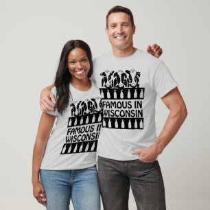 Camiseta de Fazenda Engraçada do Wisconsin, famos