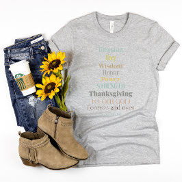 Camiseta de fé para as mulheres - glória de honra