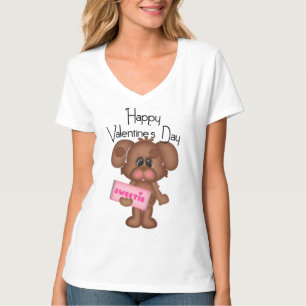 Camiseta de Feliz dia de os namorados 1 de Cachorr