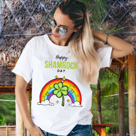 Camiseta de Feriado do Dia Feliz do Trevo