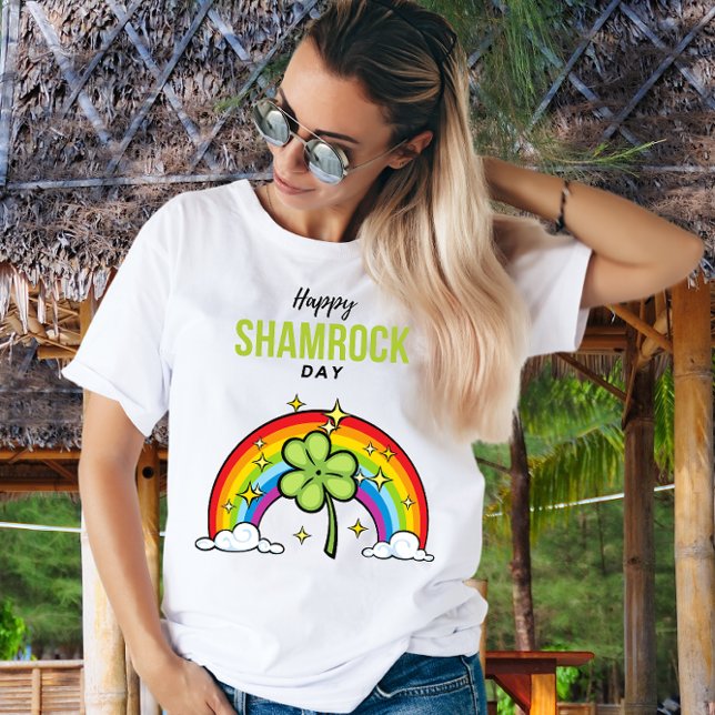 Camiseta de Feriado do Dia Feliz do Trevo (Criador carregado)