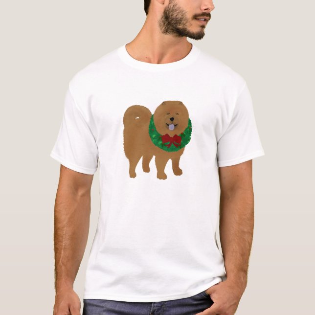 Camiseta de Férias Chow Chow (Frente)