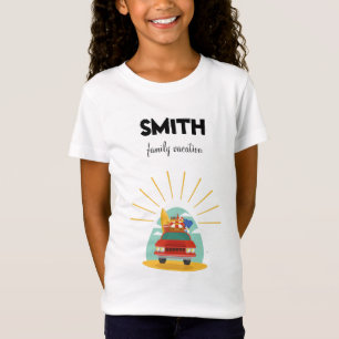 Camiseta de férias da família de praia, da garot