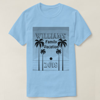 Camiseta de férias da família Sunset Beach