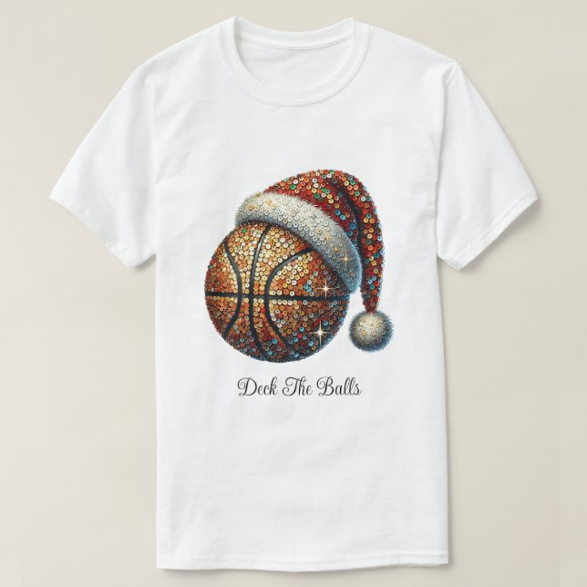 Camiseta de férias de basquetebol no convés (Frente do Design)
