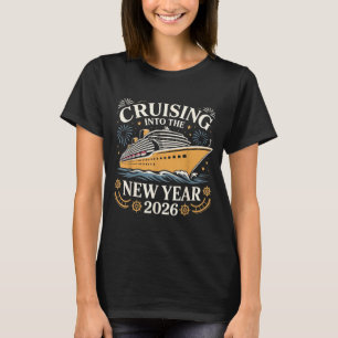 Camiseta de Férias de Festa Cruising Into The New