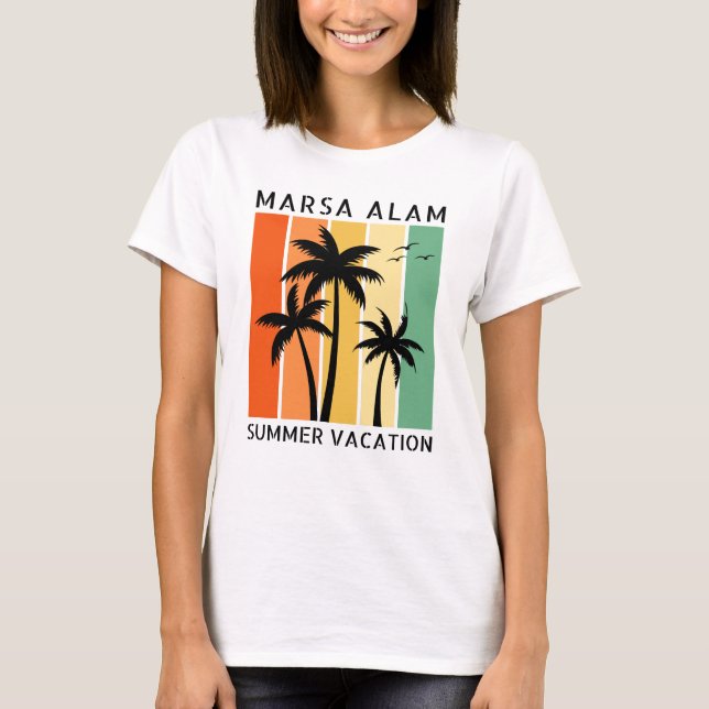 Camiseta de Férias de Verão em Marsa Alam (Frente)