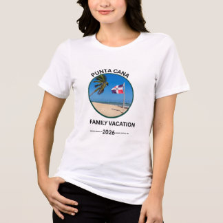 Camiseta de Férias em Família em Punta Cana Repúbl