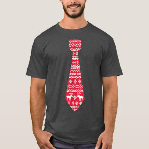 Camiseta de Férias Feliz de Natal Vermelho